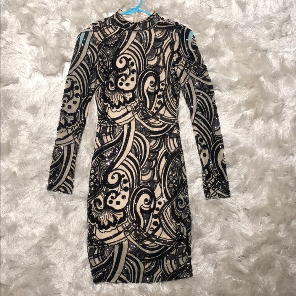 Akira Black Sequin Dress